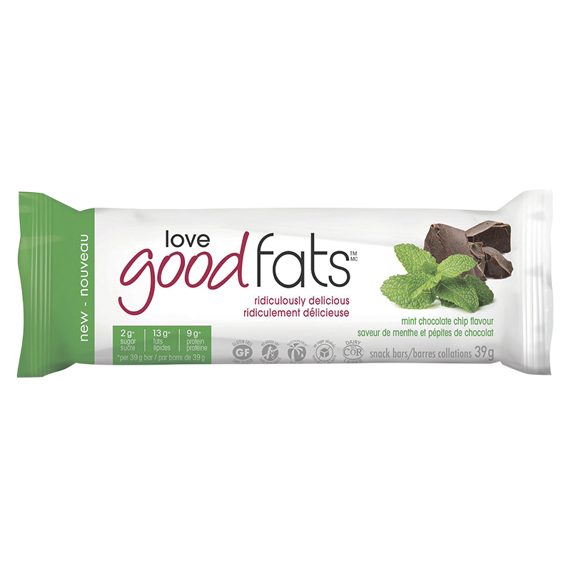 Love Good Fats Snack Bar - Mint Chocolate Chip - 39g