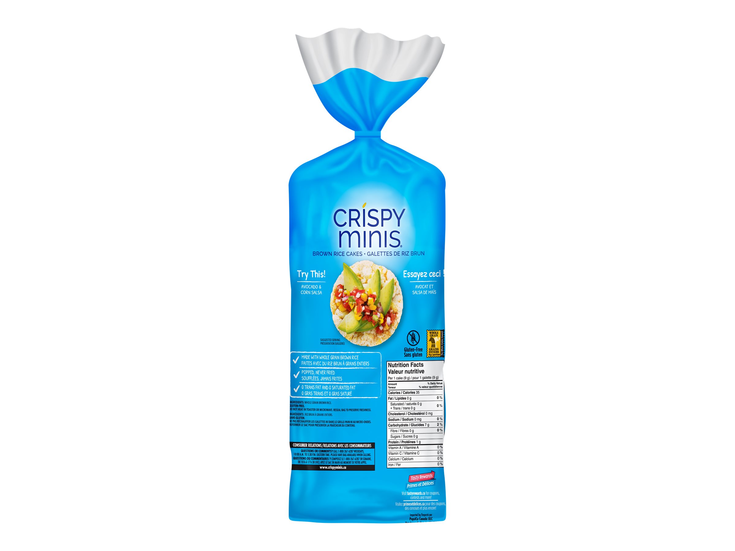 Quaker Crispy Minis Rice Cakes - Original - 127g 4 Quaker Crispy Minis Rice Cakes - Original - 127g