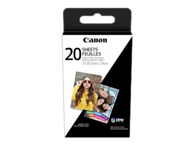 Canon ZINK 2 X 3 Photo Paper - 20 sheets - 3214C001