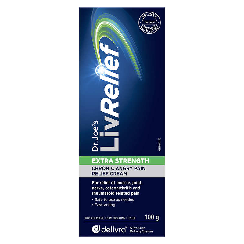 Dr. Joe's LivRelief Chronic Angry Pain Relief Cream - Extra Strength - 100g 1 Dr. Joe's LivRelief Chronic Angry Pain Relief Cream - Extra Strength - 100g
