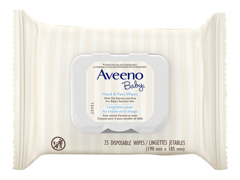 Aveeno Baby Hand And Face Wipes - 25s