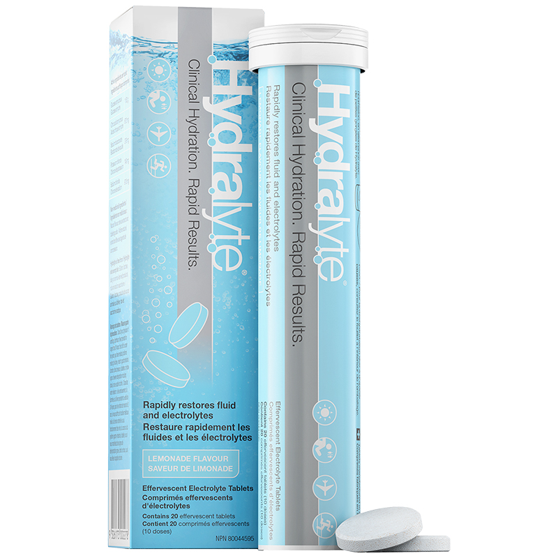 Hydralyte Effervescent Electrolyte Tablets - Lemonade - 20s