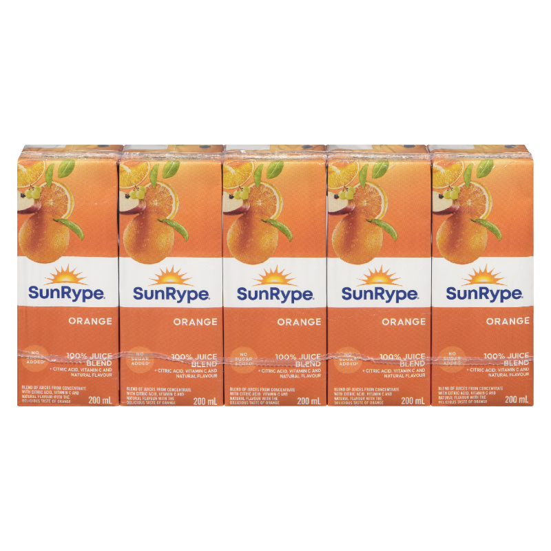 SunRype Juice - Pure Orange - 5x200ml