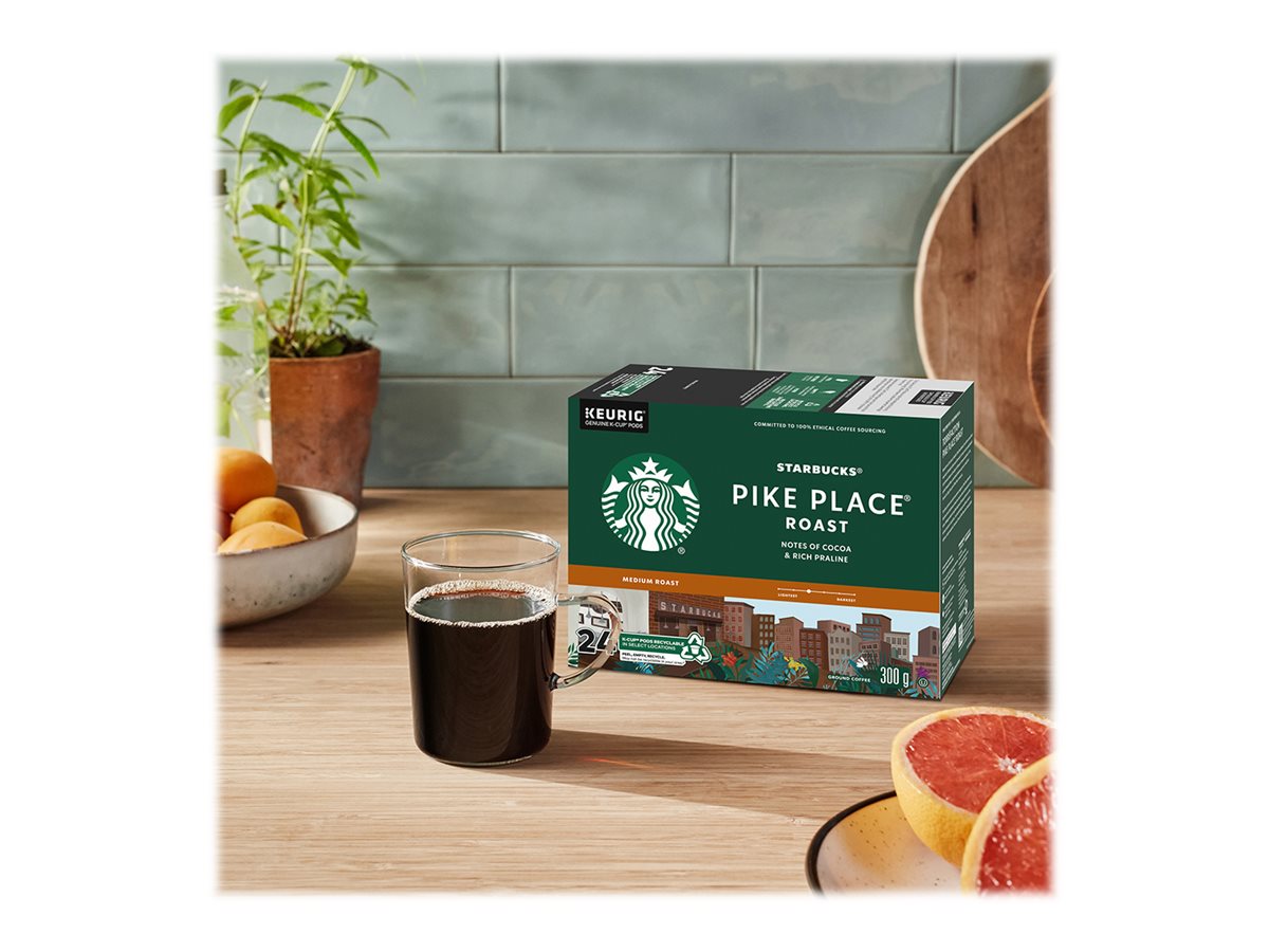 Starbucks Pike Place Roast K-Cup Pods - Medium Roast - 24s