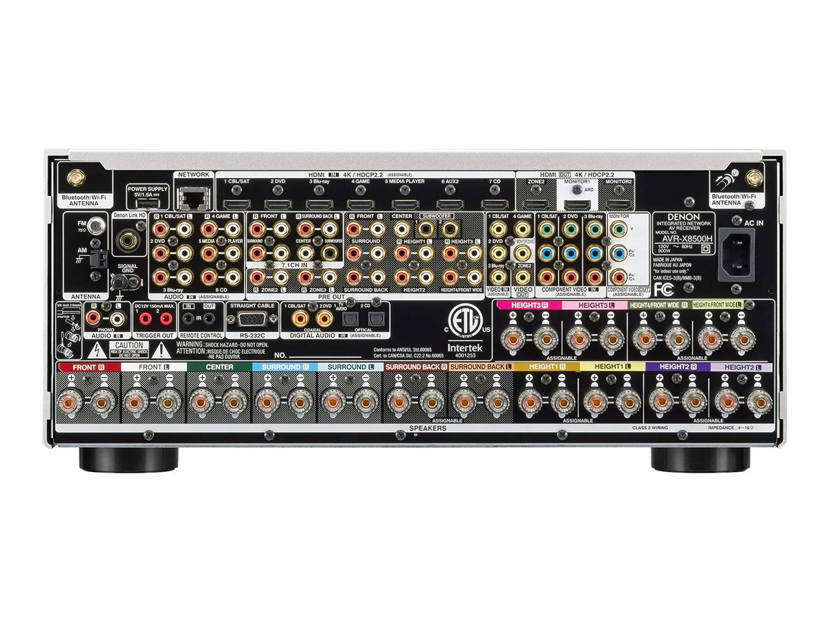 Denon IN-Command Series 13.2-Channel 4K HDR AV Network Receiver - Premium Silver - AVR-X8500H 2 Denon IN-Command Series 13.2-Channel 4K HDR AV Network Receiver - Premium Silver - AVR-X8500H