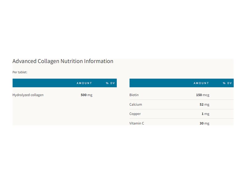 Nature's Bounty Advanced Collagen Formula Tablets - 90's 2 Nature's Bounty Advanced Collagen Formula Tablets - 90's