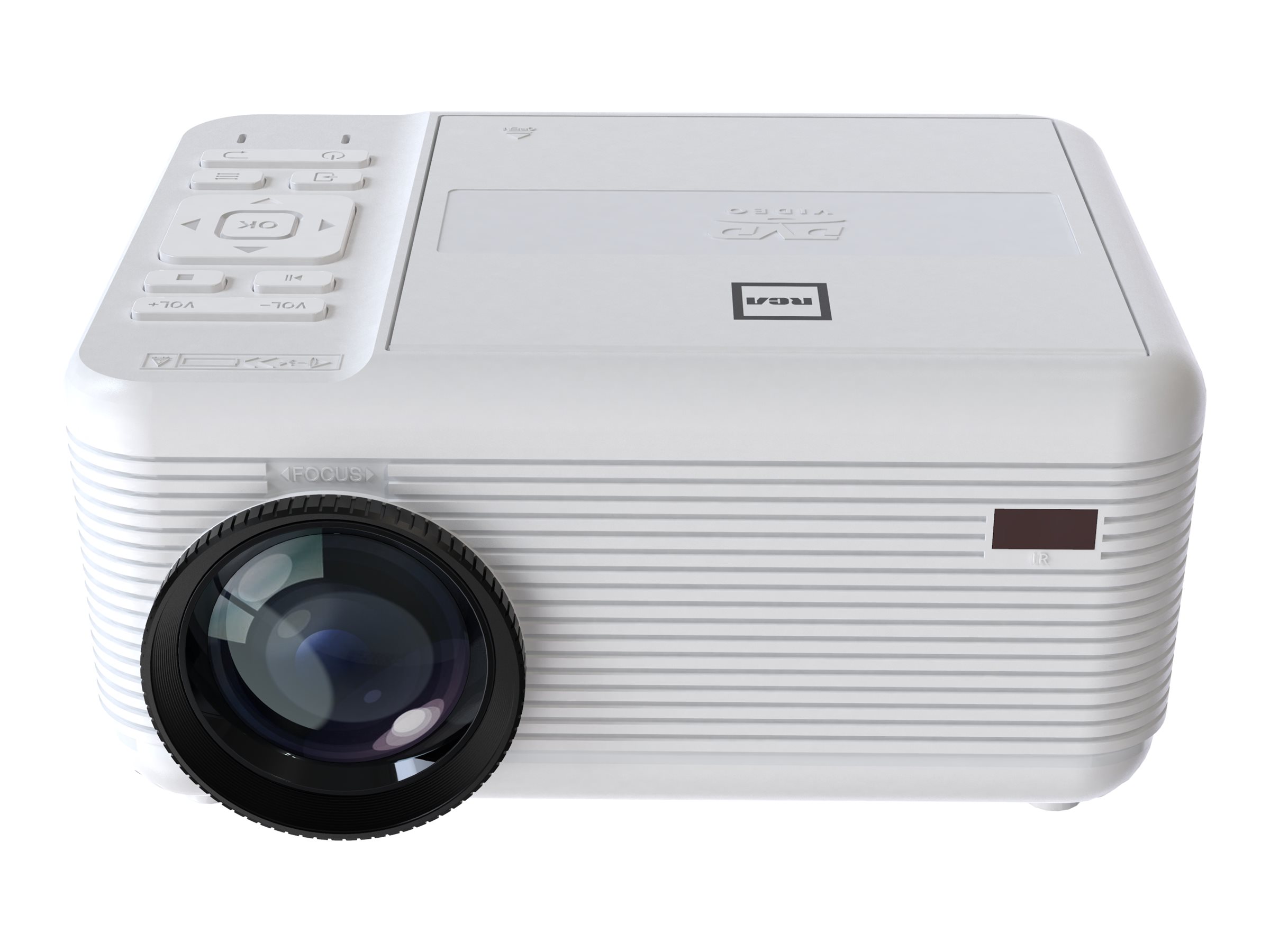 RCA WVGA LCD Projector with DVD Player - White - RPJ140 3 RCA WVGA LCD Projector with DVD Player - White - RPJ140