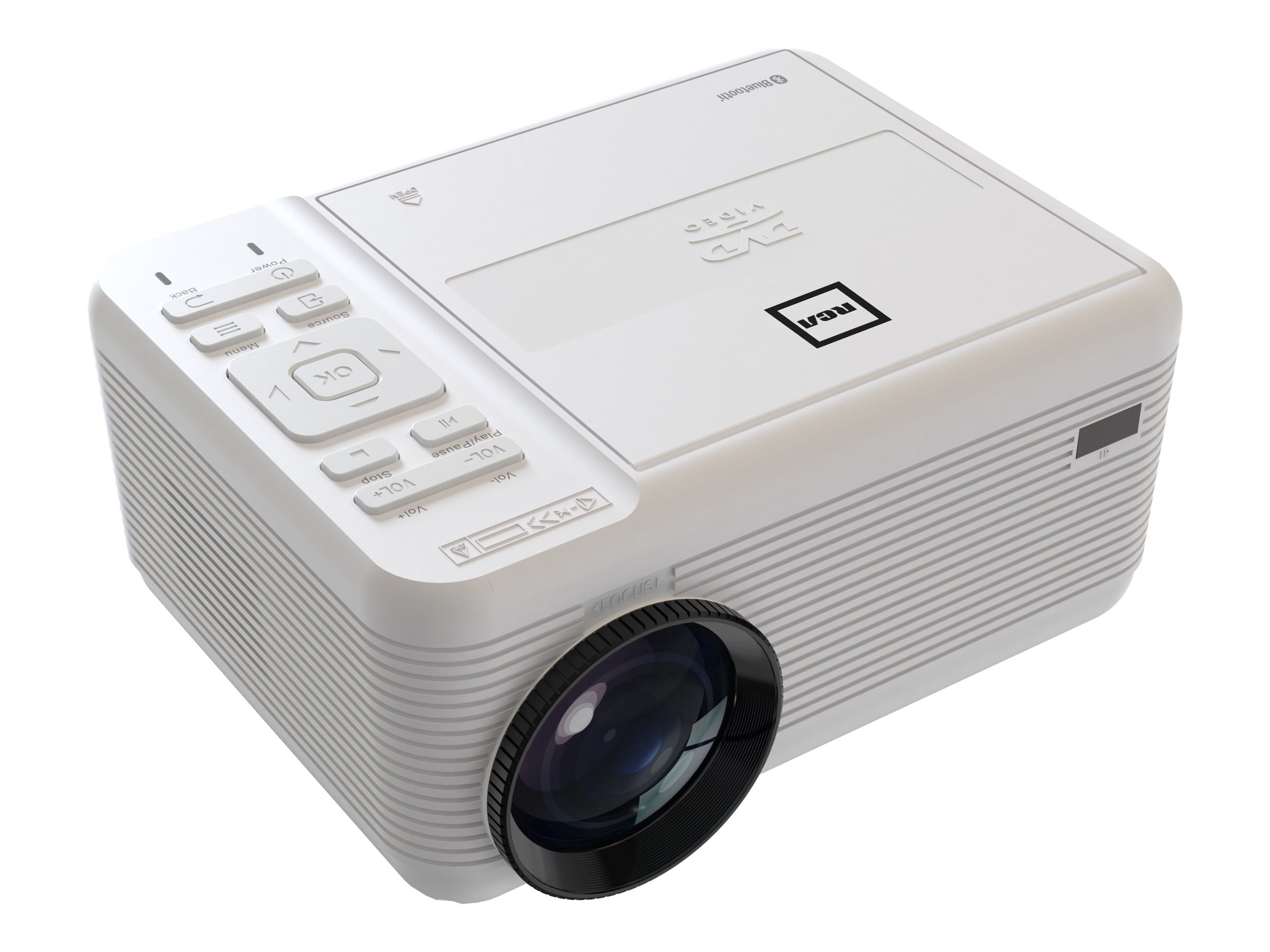 RCA WVGA LCD Projector with DVD Player - White - RPJ140 4 RCA WVGA LCD Projector with DVD Player - White - RPJ140