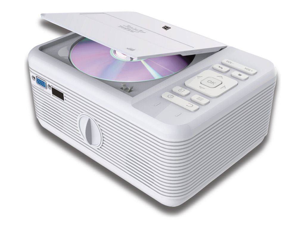 RCA WVGA LCD Projector with DVD Player - White - RPJ140 7 RCA WVGA LCD Projector with DVD Player - White - RPJ140