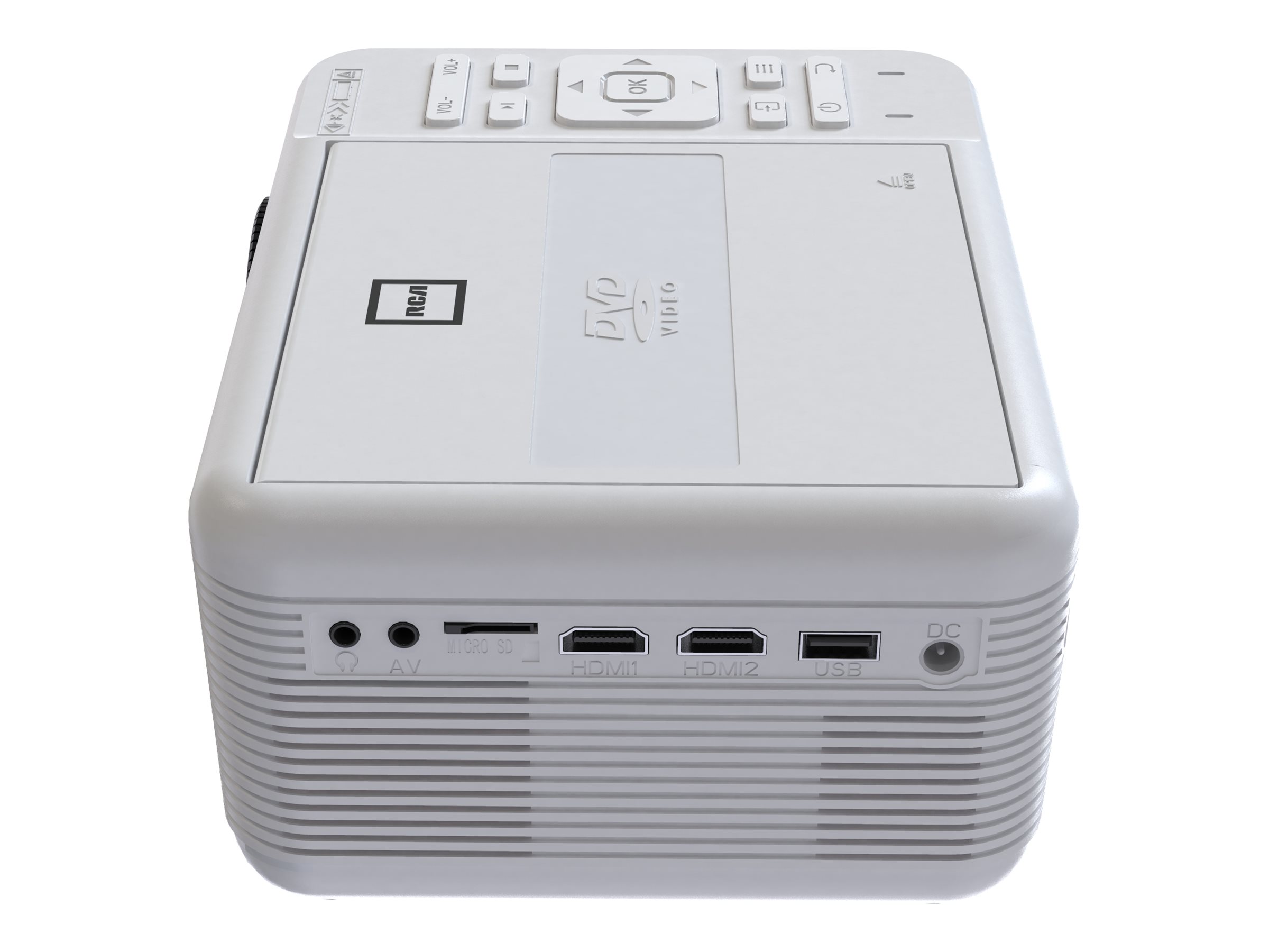 RCA WVGA LCD Projector with DVD Player - White - RPJ140 9 RCA WVGA LCD Projector with DVD Player - White - RPJ140