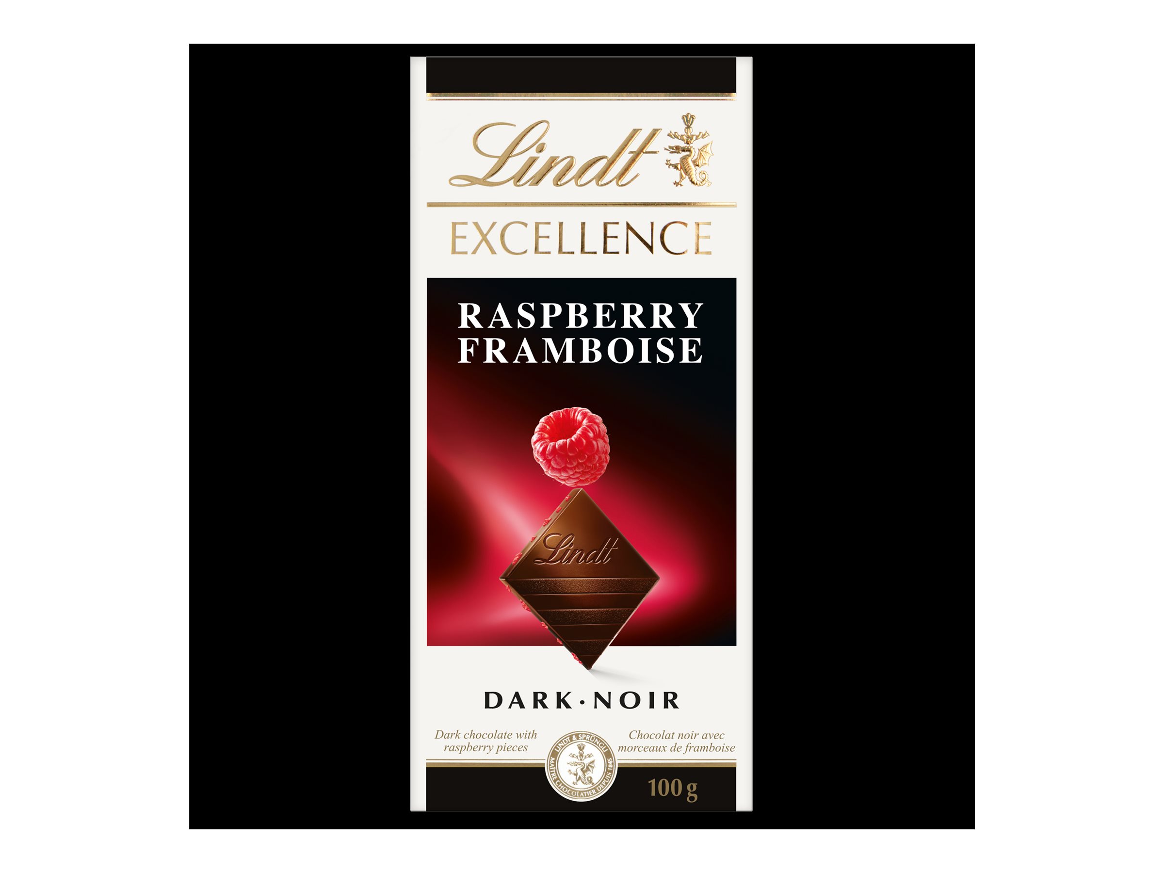 Lindt Excellence Dark Chocolate Bar - Raspberry - 100g 1 Lindt Excellence Dark Chocolate Bar - Raspberry - 100g