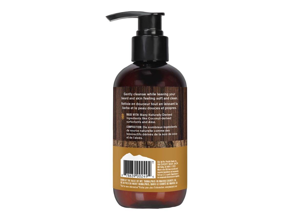 Every Man Jack Beard and Face Wash - Sandalwood - 200ml 2 Every Man Jack Beard and Face Wash - Sandalwood - 200ml