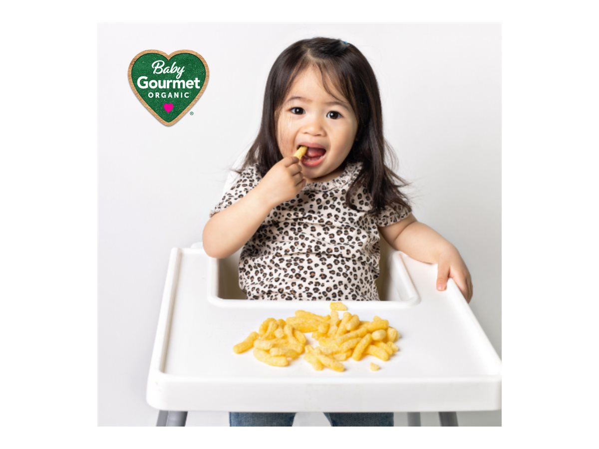 Baby Gourmet Finger Foods Lentil and Chickpea Puffs - Carrot Sticks - 40g 7 Baby Gourmet Finger Foods Lentil and Chickpea Puffs - Carrot Sticks - 40g