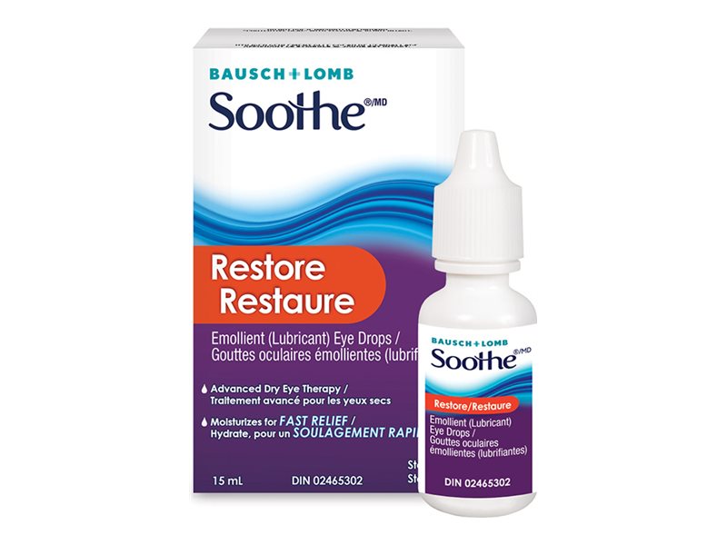 Bausch + Lomb Soothe Restore Advanced Eye Drops - 15ml
