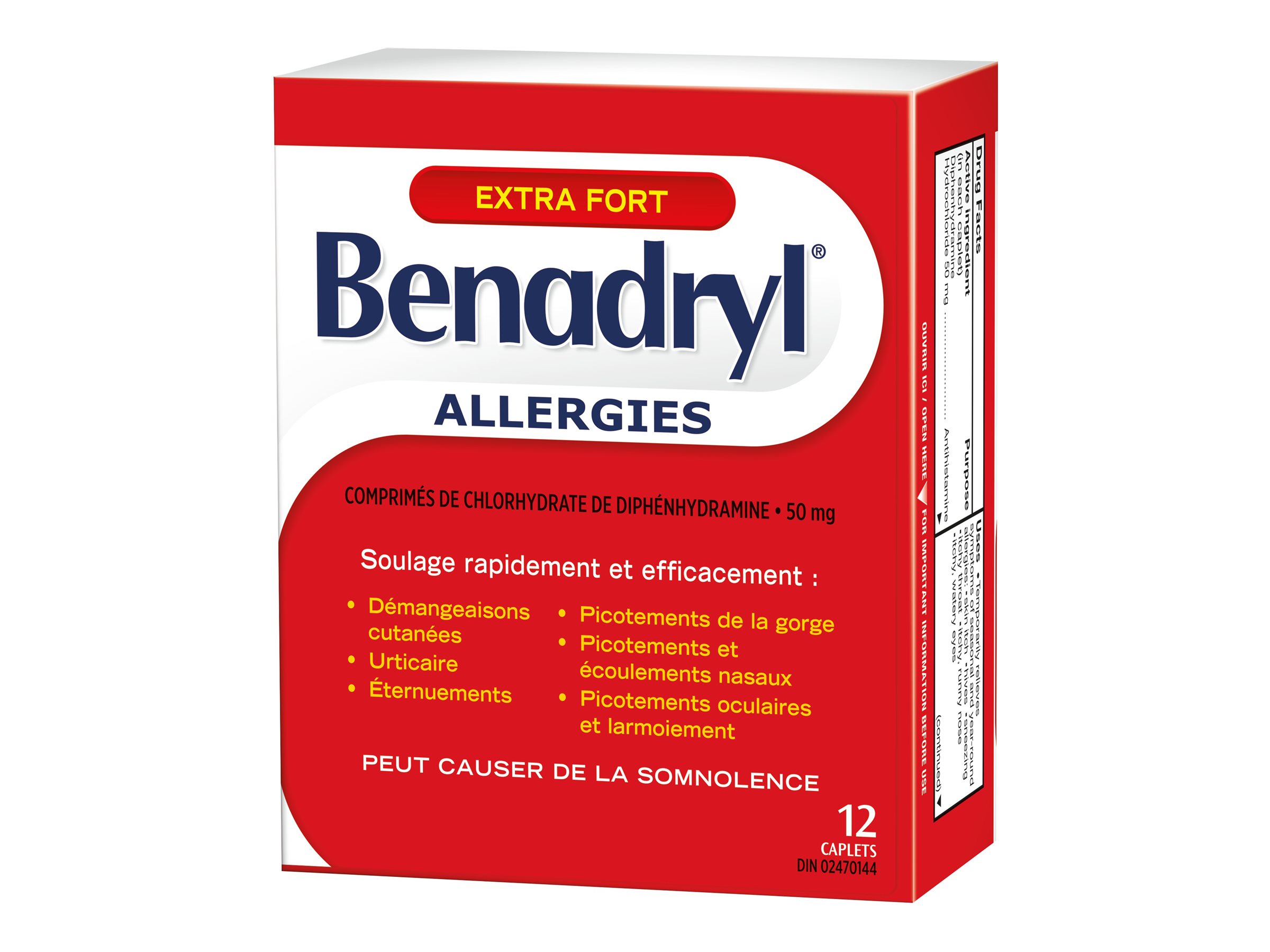 Benadryl Extra Strength Allergy Caplets - 12s