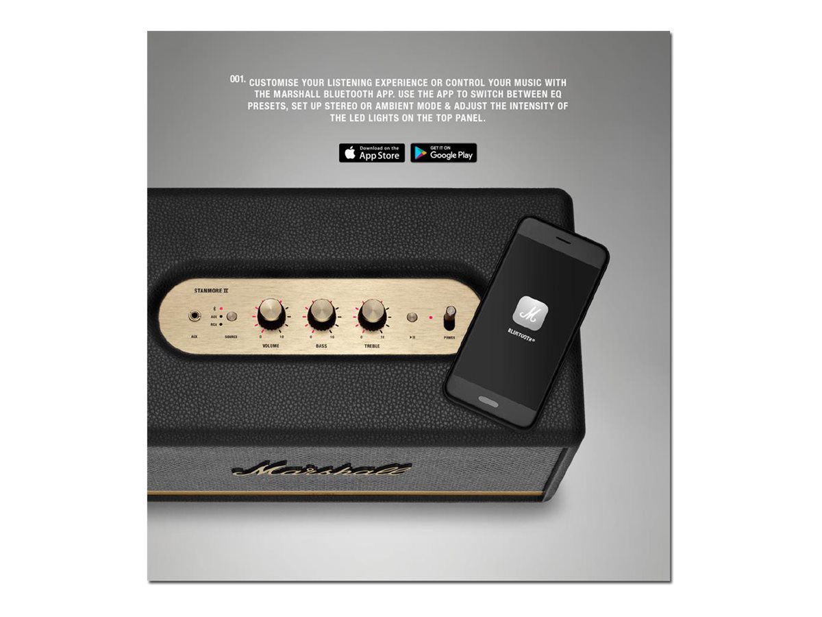Marshall Stanmore II Bluetooth Speaker - Black - 1002485 - Open Box or Display Models Only 15 Marshall Stanmore II Bluetooth Speaker - Black - 1002485 - Open Box or Display Models Only