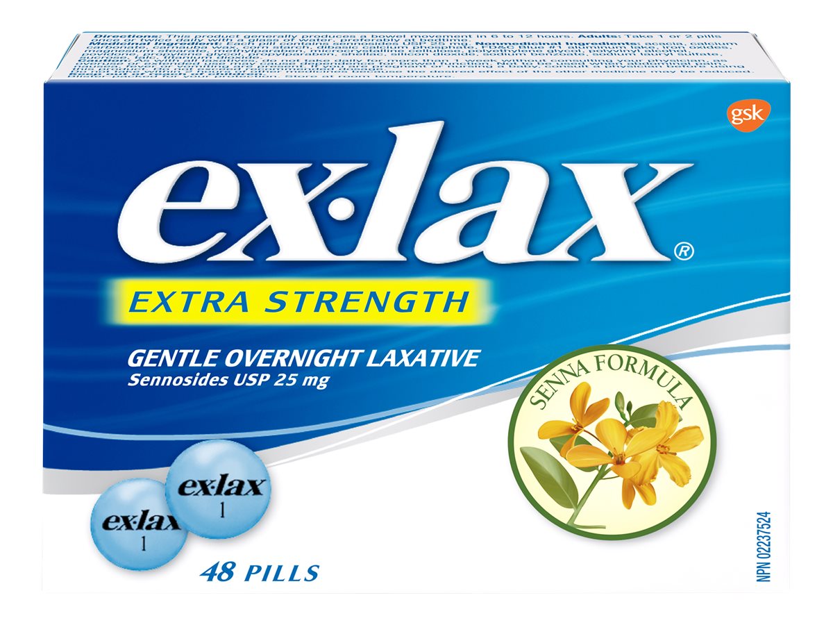 Ex-Lax Extra Strength Laxative Senna Formulation - 48s