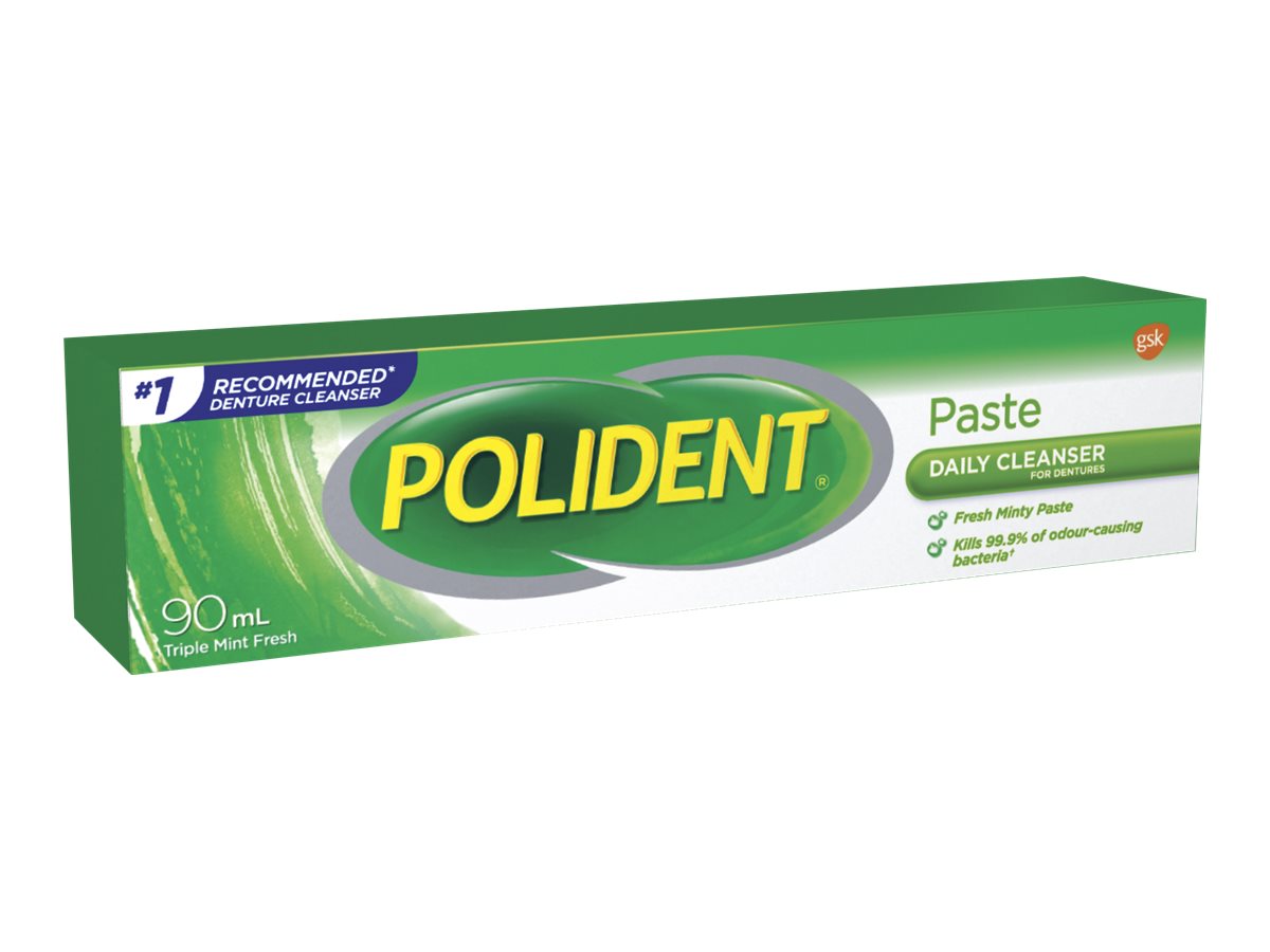 Polident Denture Cleanser Paste - Mint Fresh - 90ml 2 Polident Denture Cleanser Paste - Mint Fresh - 90ml