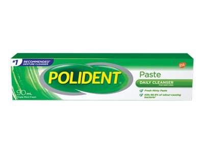 Polident Denture Cleanser Paste - Mint Fresh - 90ml 3 Polident Denture Cleanser Paste - Mint Fresh - 90ml