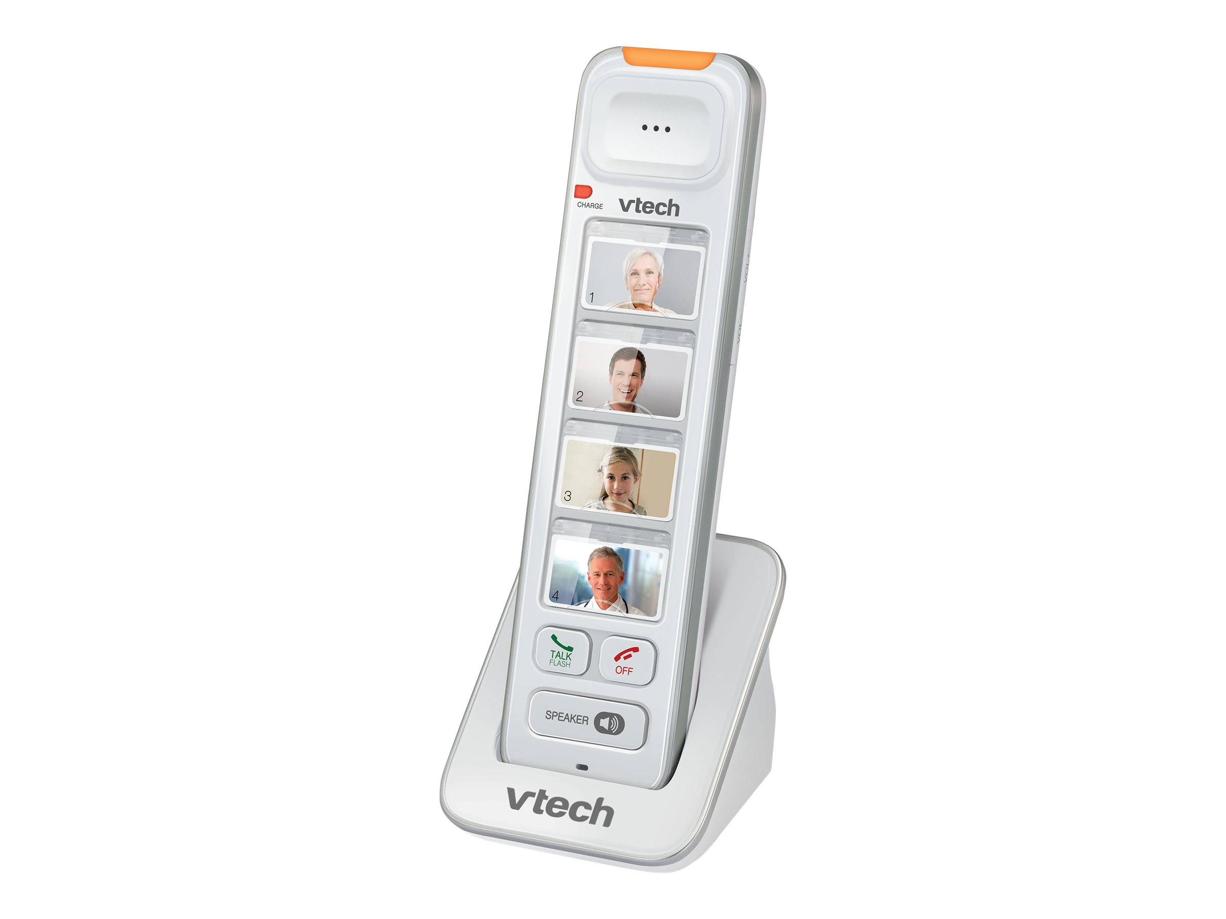 VTech CareLine Amplified Photo Dial Accessory Handset for SN5127 or SN5147 Series Phones - White - SN5307 1 VTech CareLine Amplified Photo Dial Accessory Handset for SN5127 or SN5147 Series Phones - White - SN5307