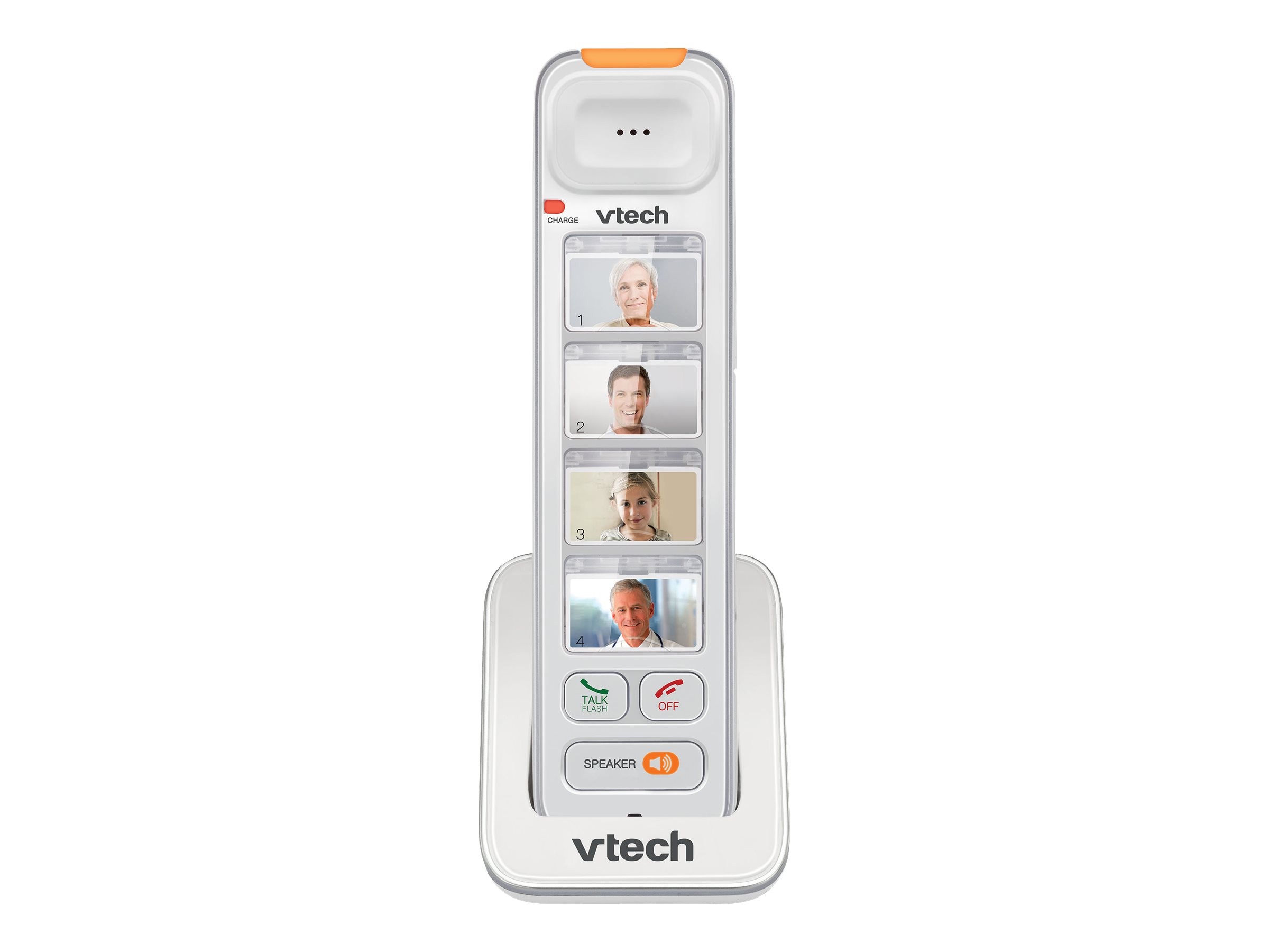 VTech CareLine Amplified Photo Dial Accessory Handset for SN5127 or SN5147 Series Phones - White - SN5307 2 VTech CareLine Amplified Photo Dial Accessory Handset for SN5127 or SN5147 Series Phones - White - SN5307