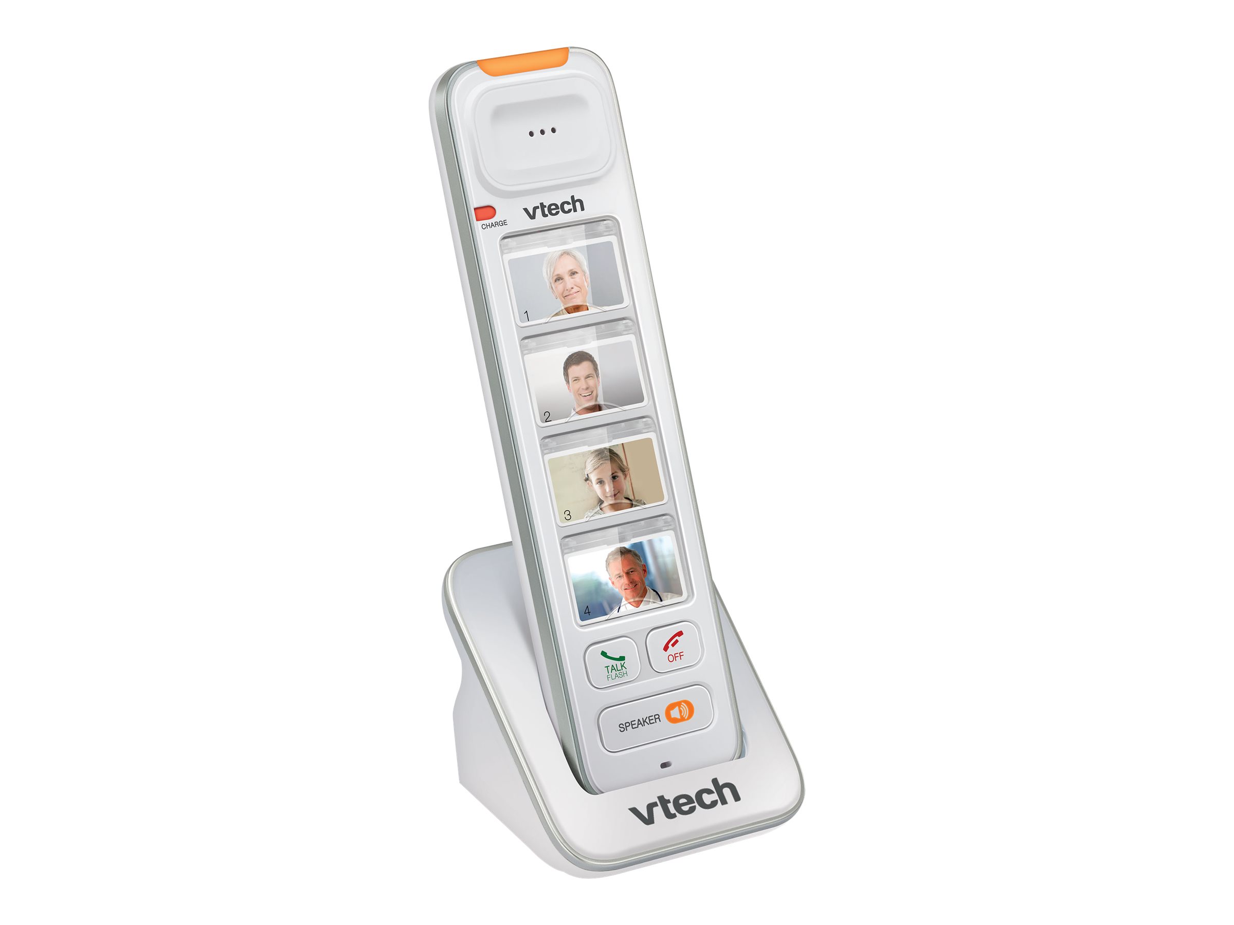 VTech CareLine Amplified Photo Dial Accessory Handset for SN5127 or SN5147 Series Phones - White - SN5307 3 VTech CareLine Amplified Photo Dial Accessory Handset for SN5127 or SN5147 Series Phones - White - SN5307