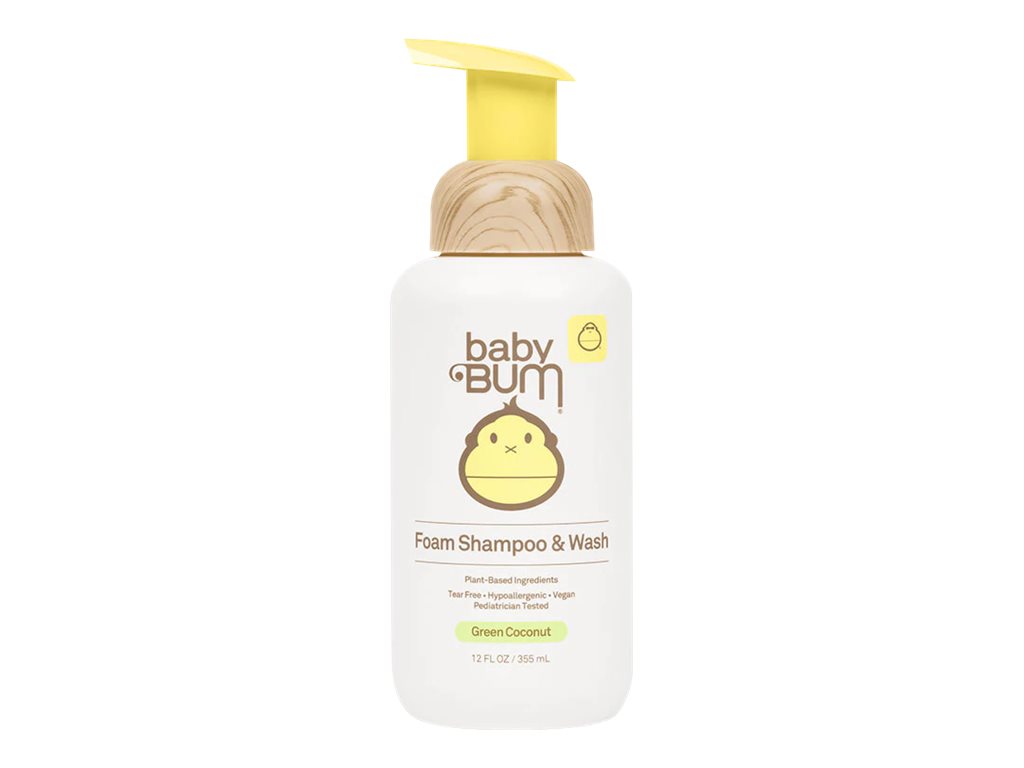 Baby Bum Foam Shampoo and Wash - Green Coconut - 355ml