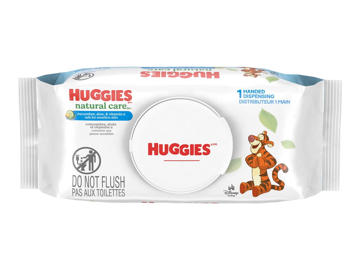 Huggies Natural Care Refreshing Baby Wipes - Cucumber and Green Tea - 56 Wipes