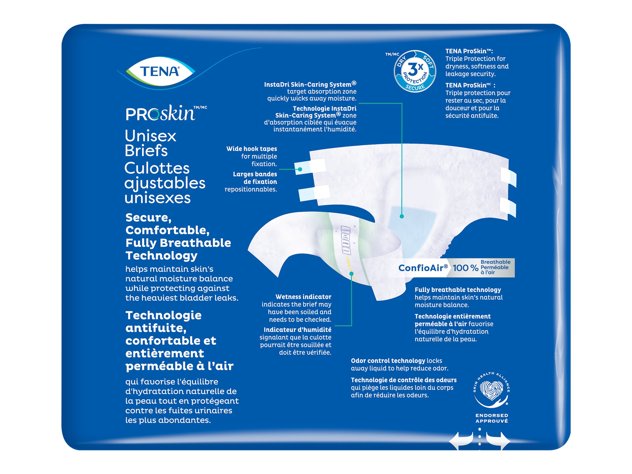 TENA ProSkin Unisex Incontinence Briefs - Super - Extra Large - 12s 5 TENA ProSkin Unisex Incontinence Briefs - Super - Extra Large - 12s