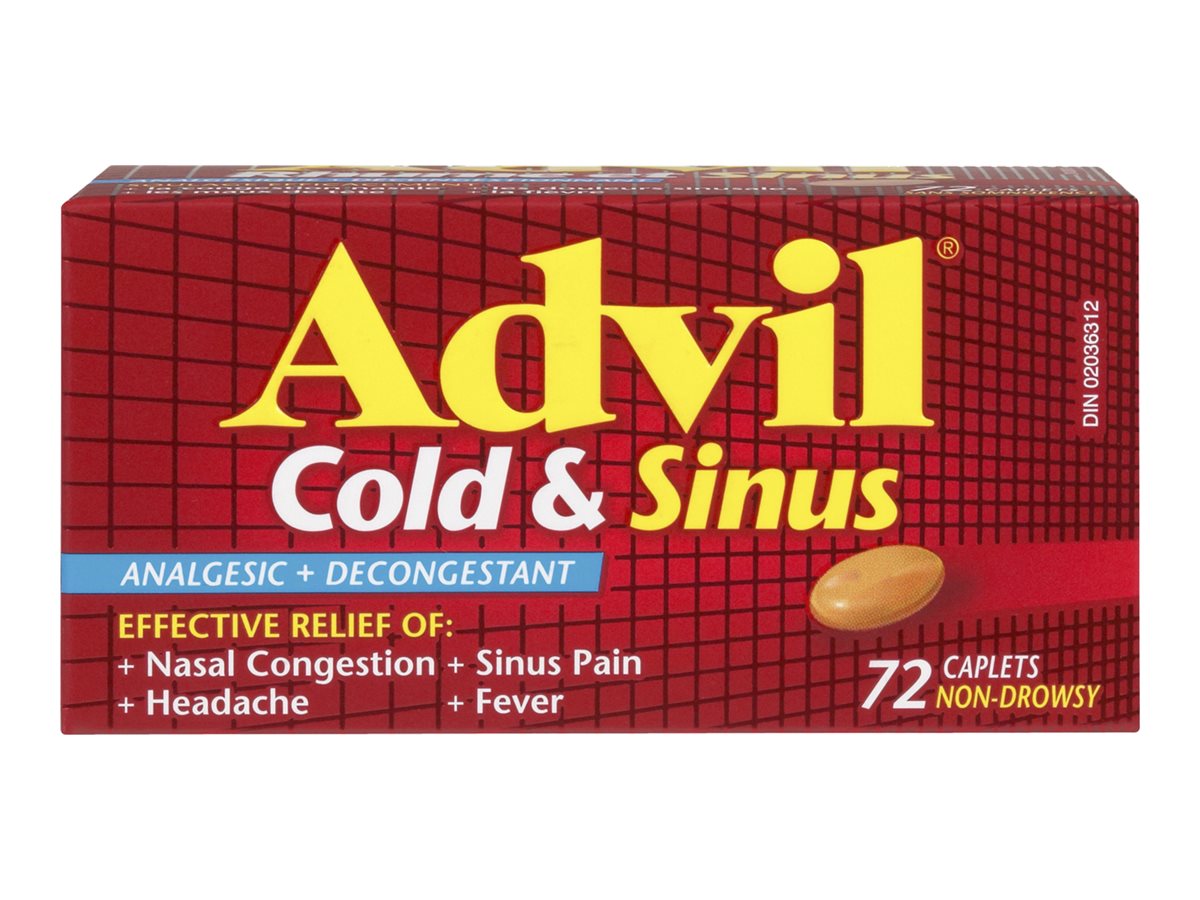 Advil Cold and Sinus Caplets - 72's
