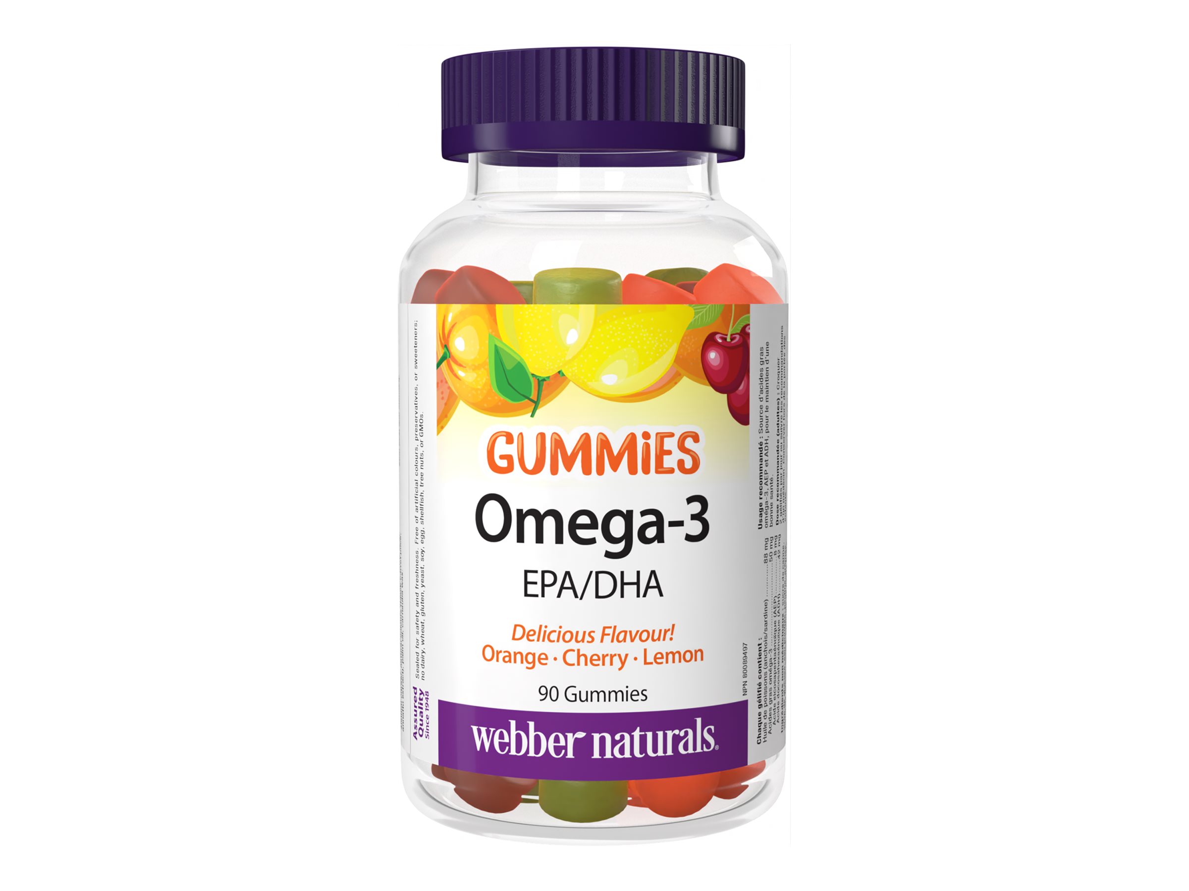 Webber Naturals Omega-3 Gummies - 90's 1 Webber Naturals Omega-3 Gummies - 90's