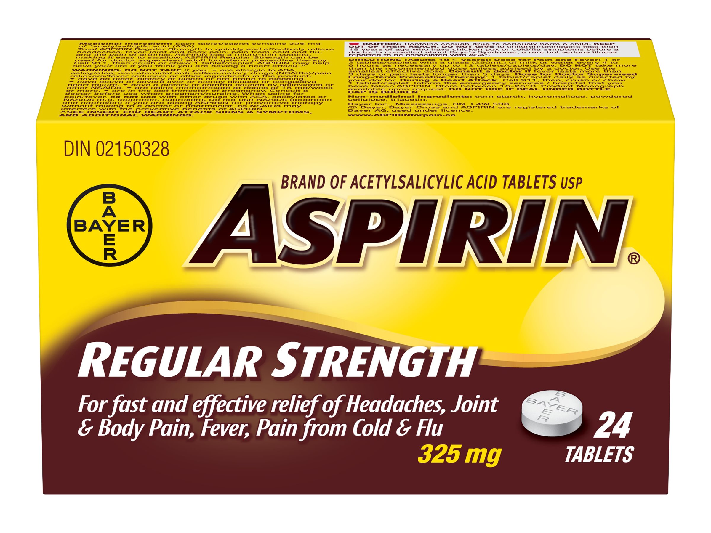 ASPIRIN 325mg tablets - 24s 1 ASPIRIN 325mg tablets - 24s