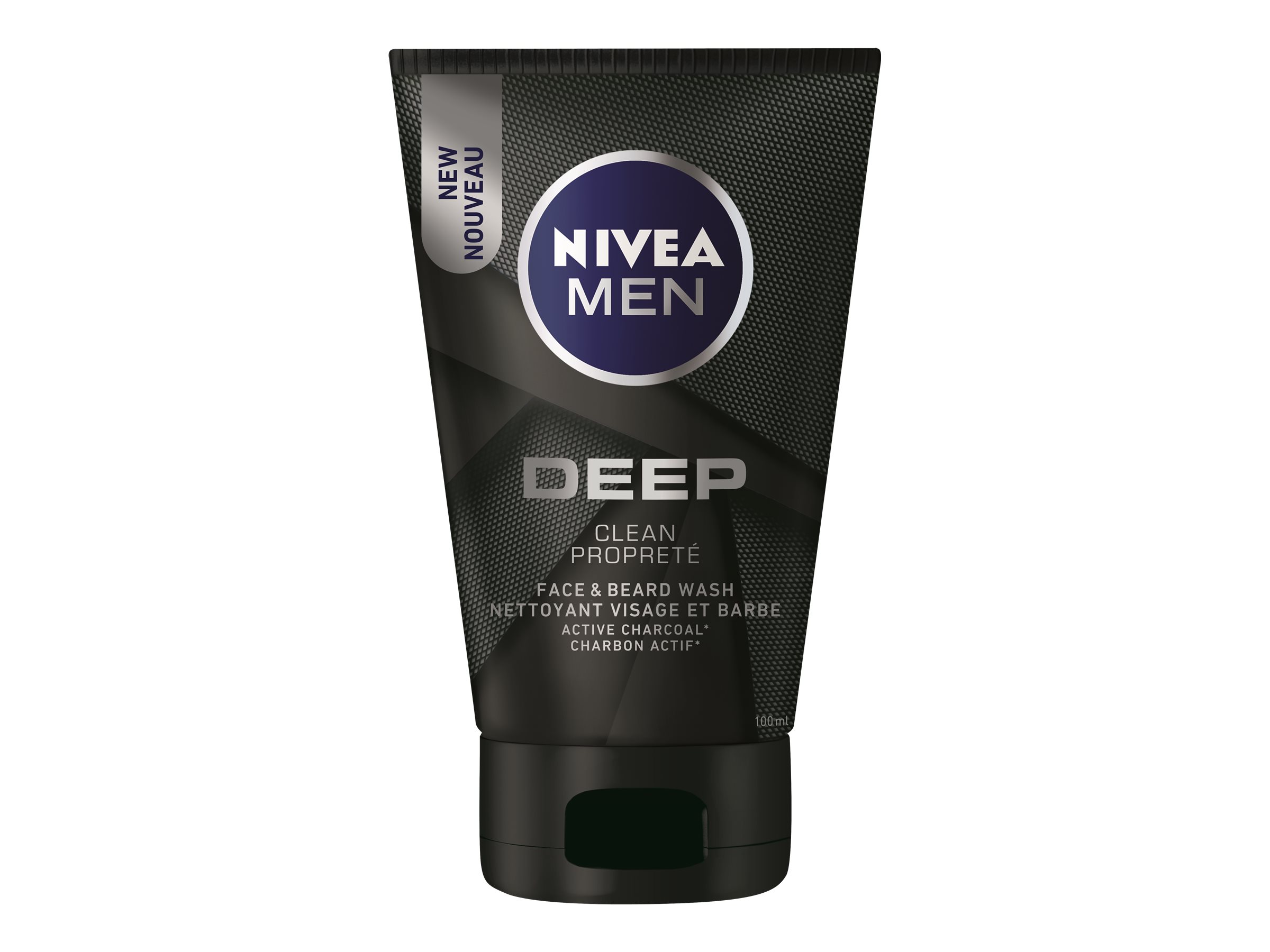Nivea Men Deep Face &amp; Beard Wash - Clean - 100ml