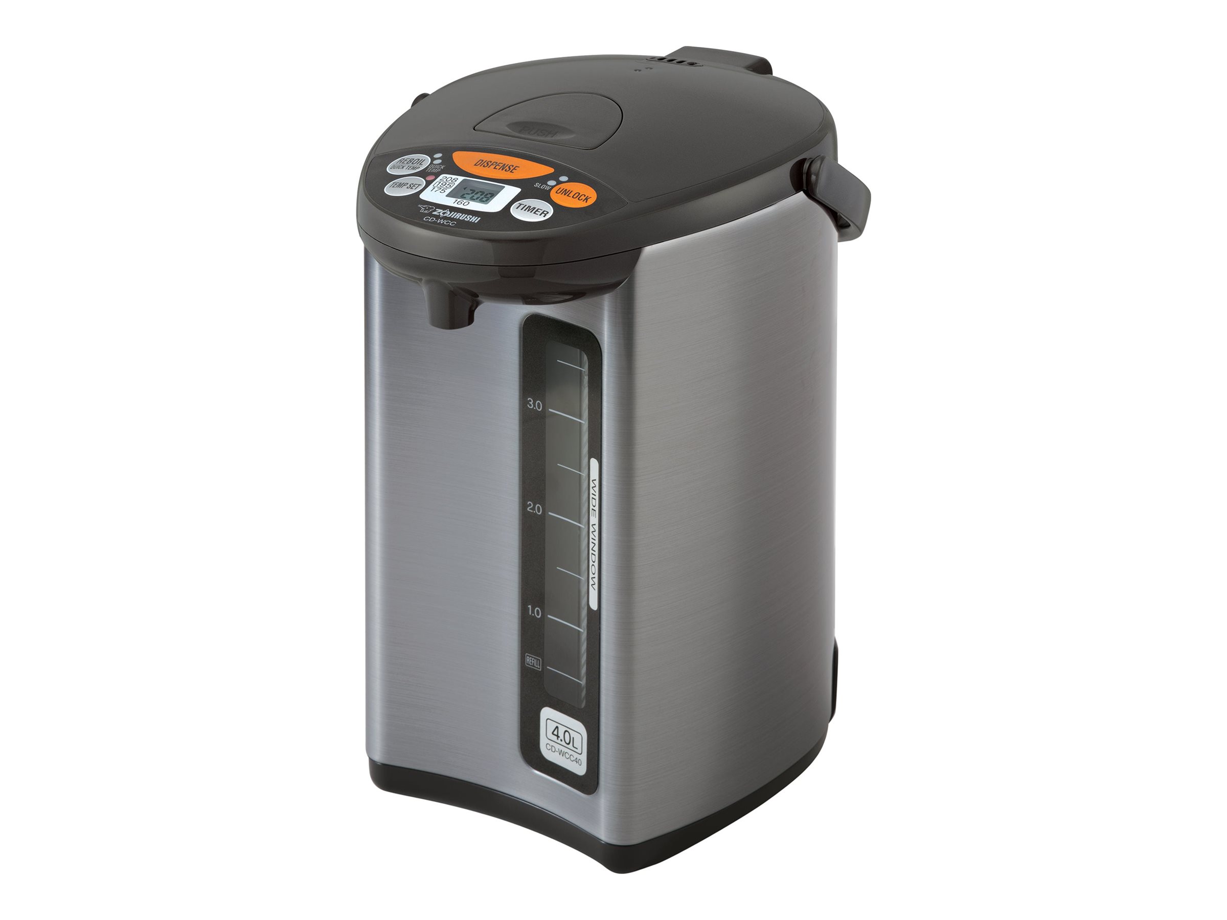 Zojirushi Micom Hot Water Dispenser - 4L - Silver Dark Brown - CD-WCC40TS